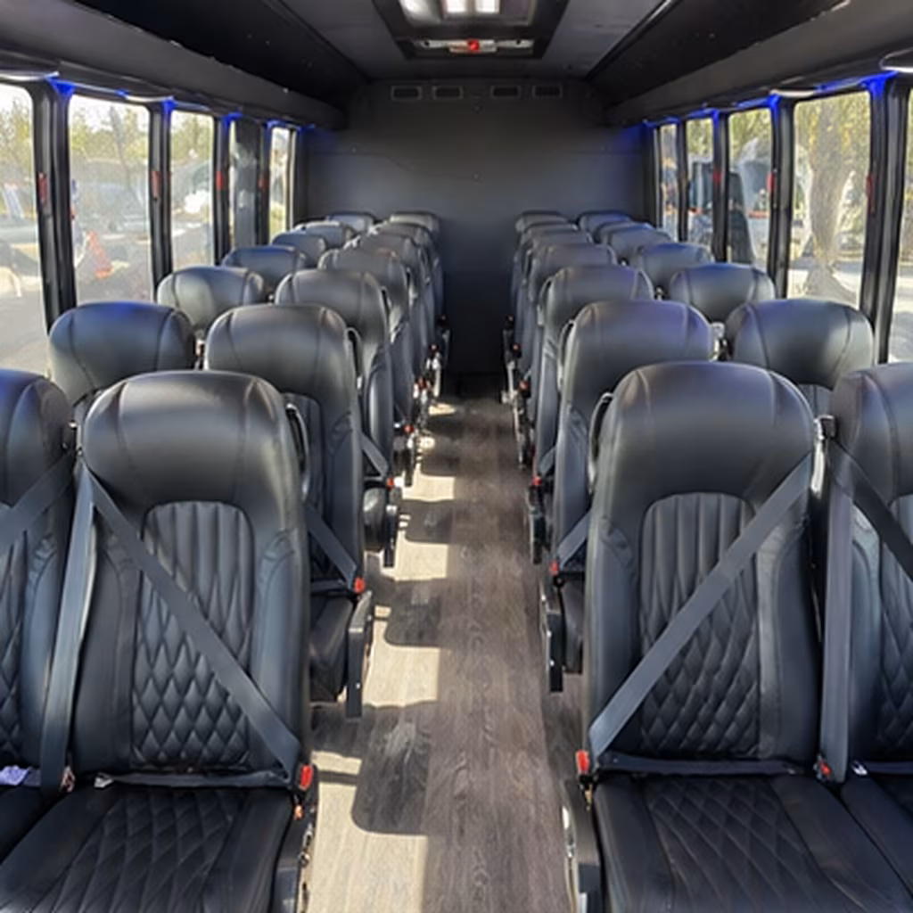 30 passenger minibus inside
