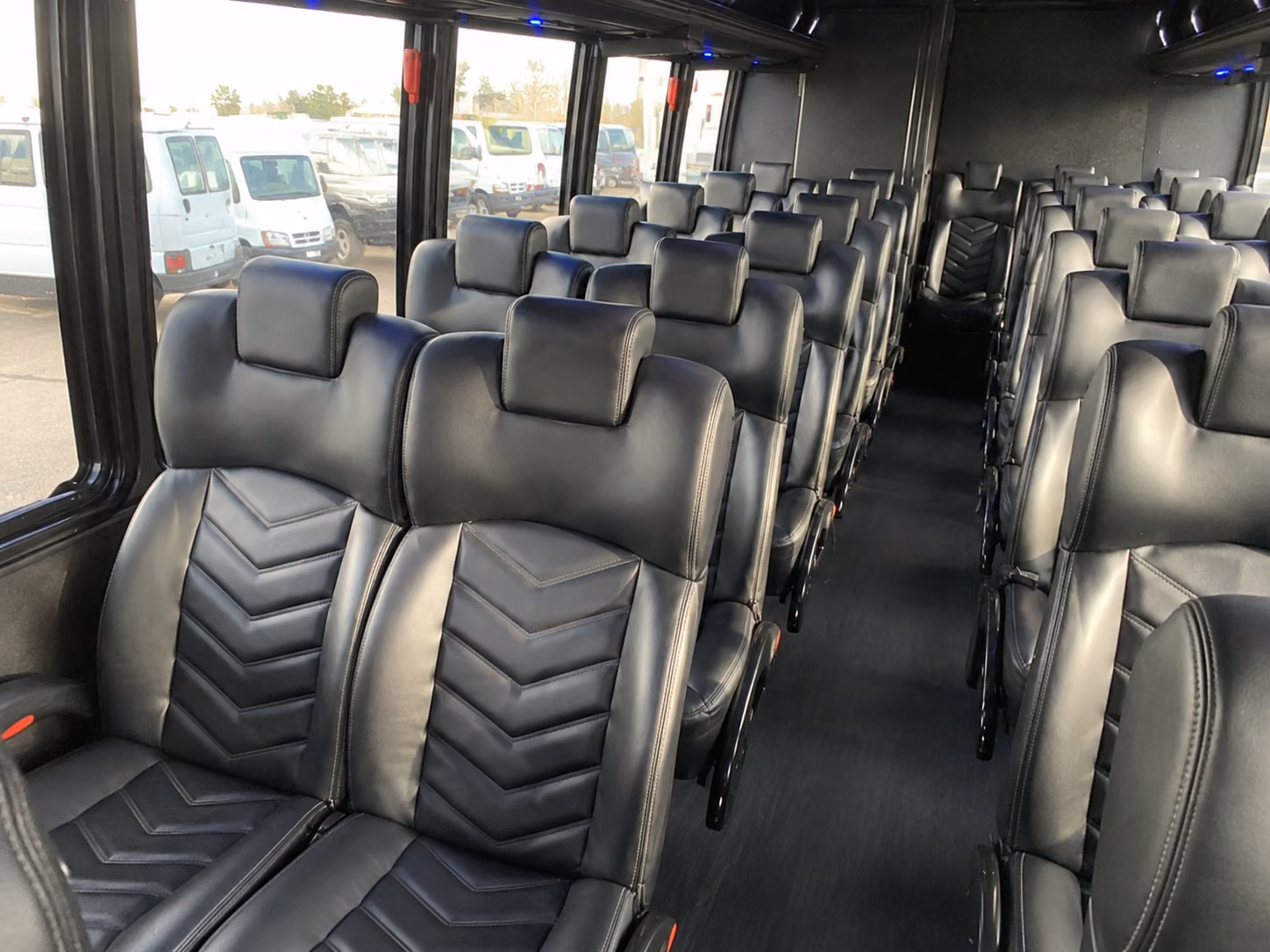 beaumont 15 passenger minibus inside