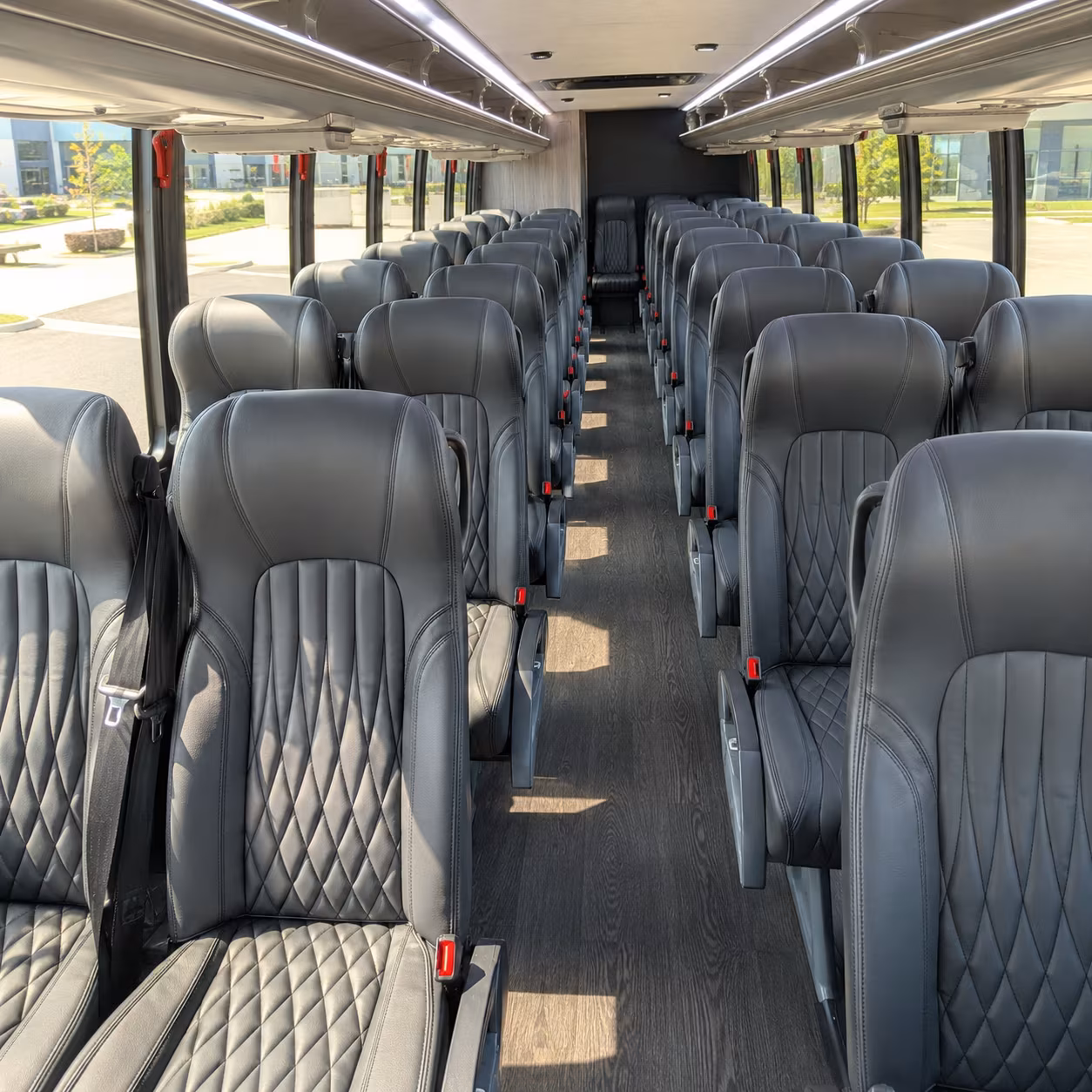beaumont 28 passenger minibus interior