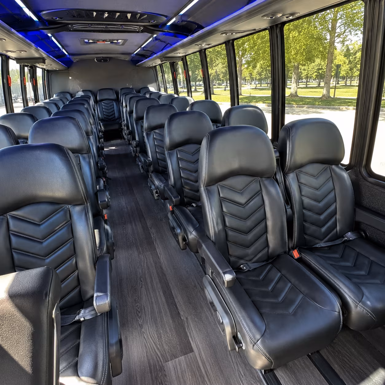 beaumont 35 passenger minibus interior